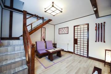 Фото номера Двухуровневый люкс Purple Гостевой дом Casa Lily г. Сигишоара 3