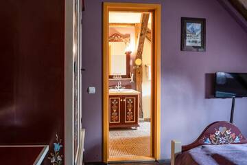 Фото номера Двухместный номер с 1 кроватью Гостевой дом Casa Saseasca г. Сигишоара 9